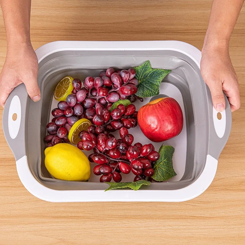 2 in 1 convenient cutting board and sink