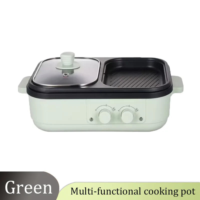 2 in 1 non-stick hot pot and multi-function grill
