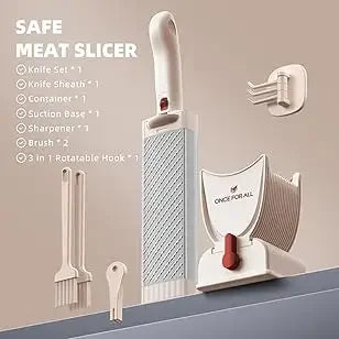 Handheld fresh meat slicer