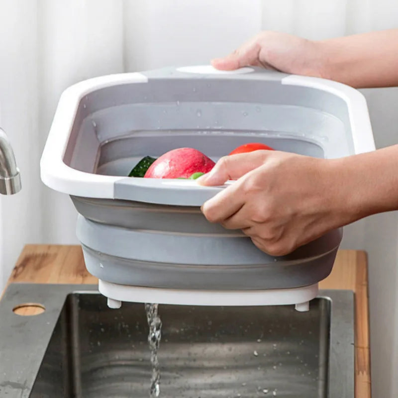 2 in 1 convenient cutting board and sink