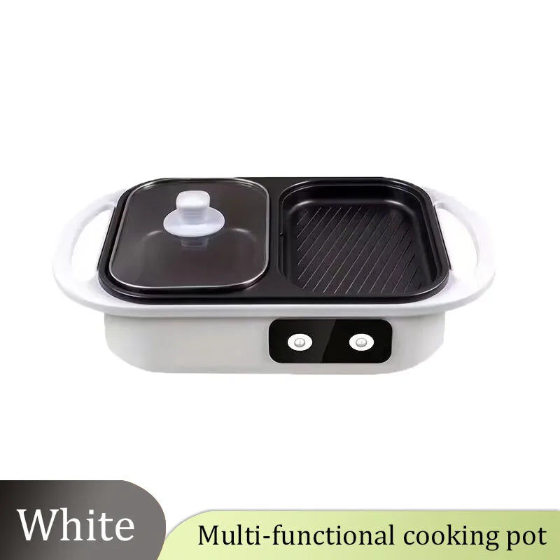 2 in 1 non-stick hot pot and multi-function grill