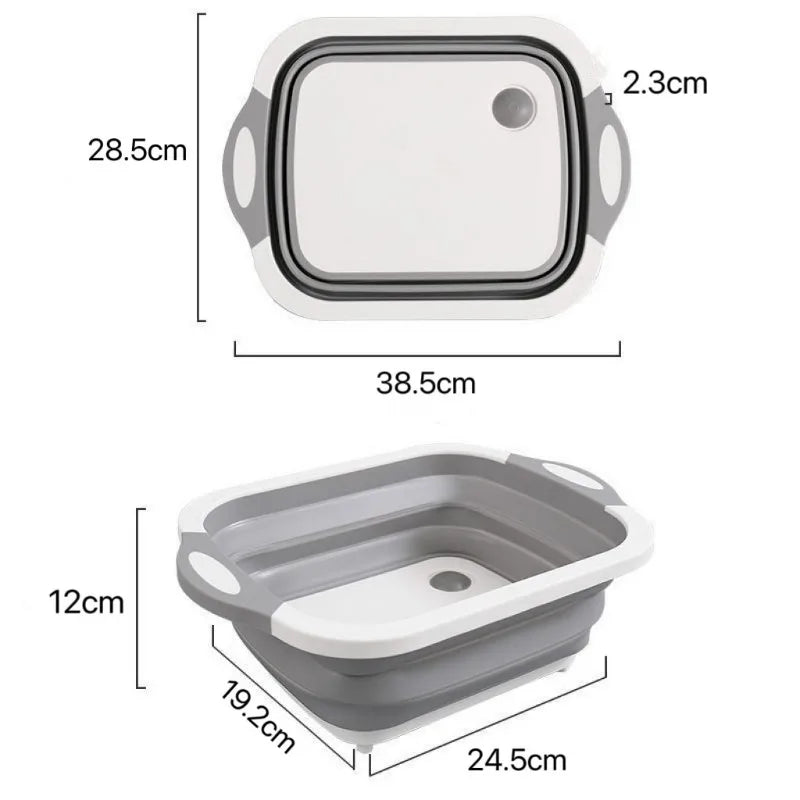 2 in 1 convenient cutting board and sink