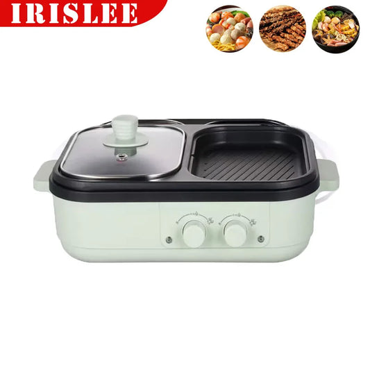 2 in 1 non-stick hot pot and multi-function grill
